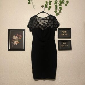 Torrid Mesh Heart Goth Dress